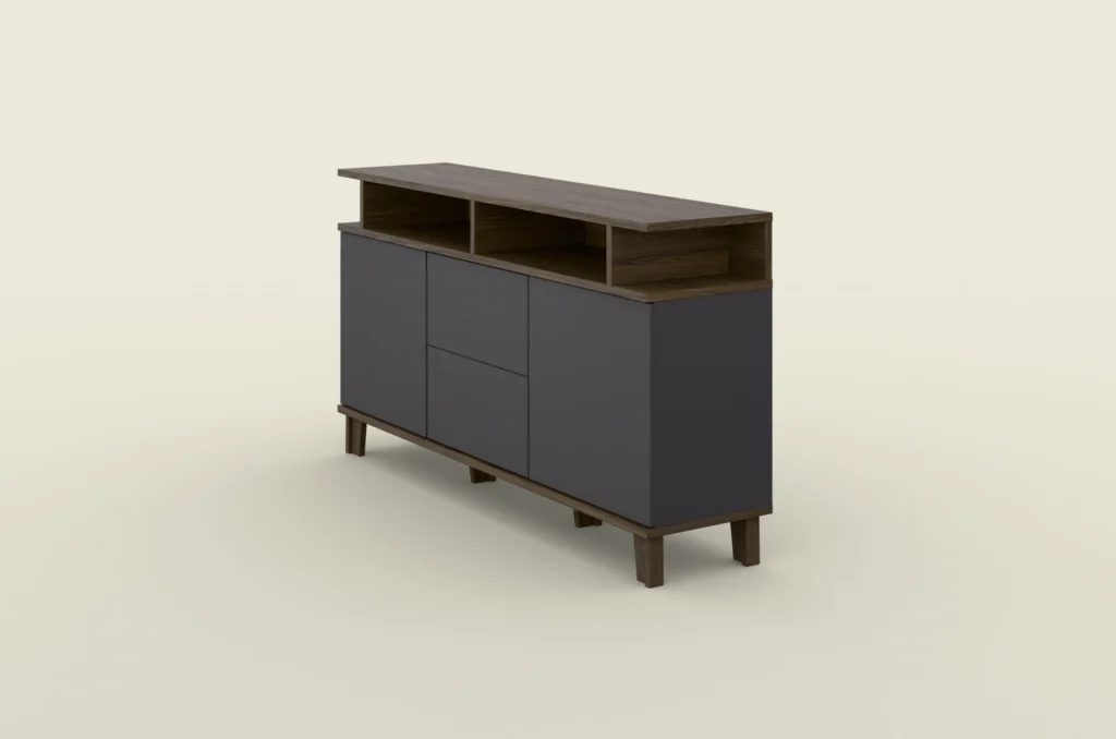 Beluro gradient 26 2 door 2 drawer sideboard antracite windmill dark oak animation0030pngthumbnail 1