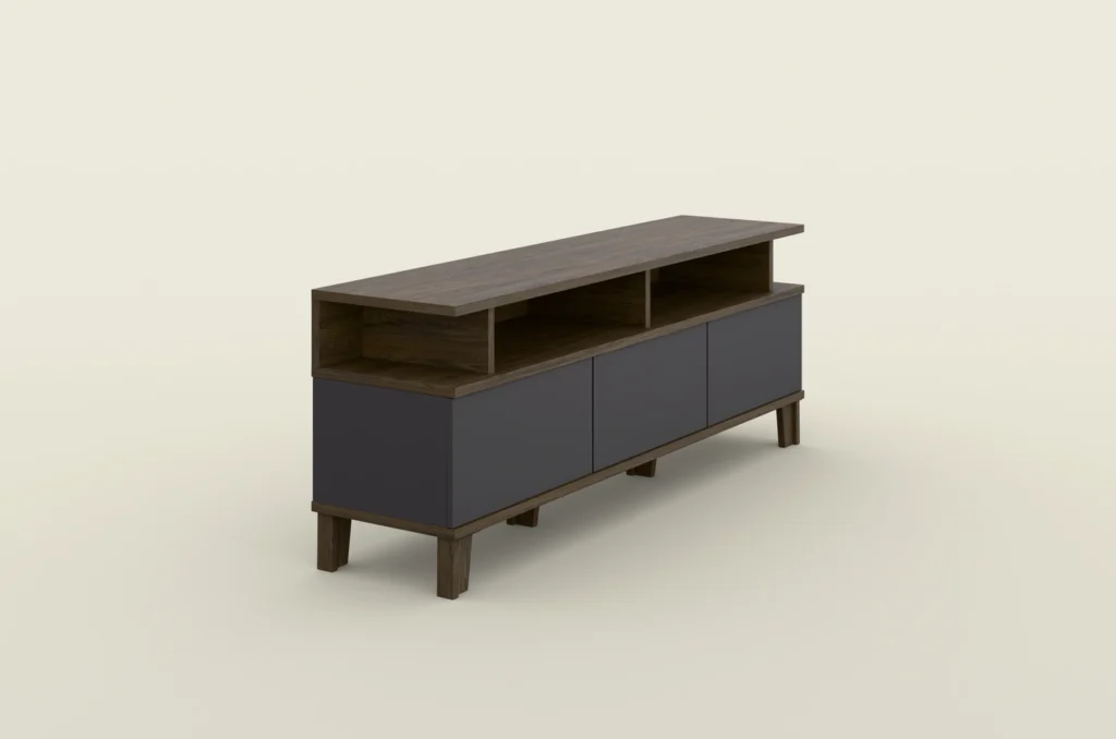 Beluro gradient 40 3 flap TV unit antracite windmill dark oak animation0090pngthumbnail